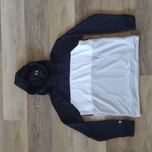 NWT Under Armour Women's Qualifier Fleece Block Hoodie 1351234 Size XS